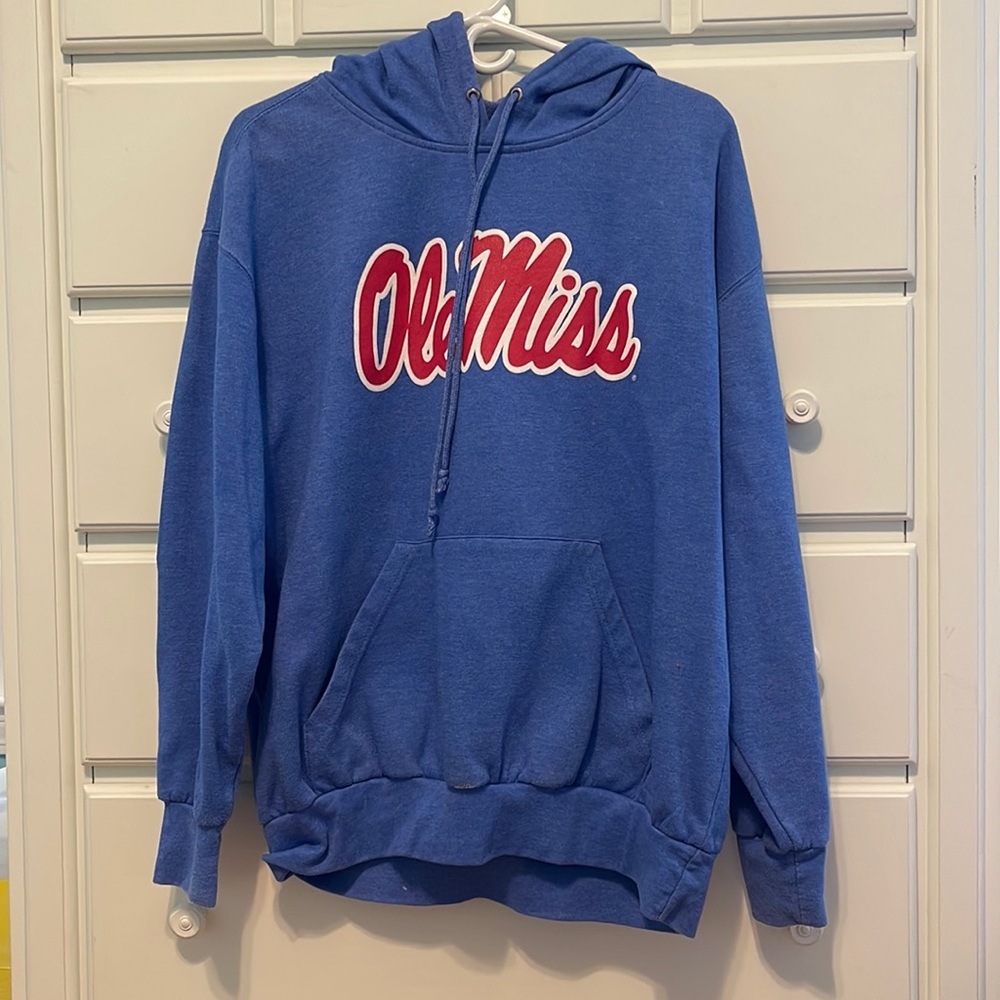 Blue Ole Miss college hoodie